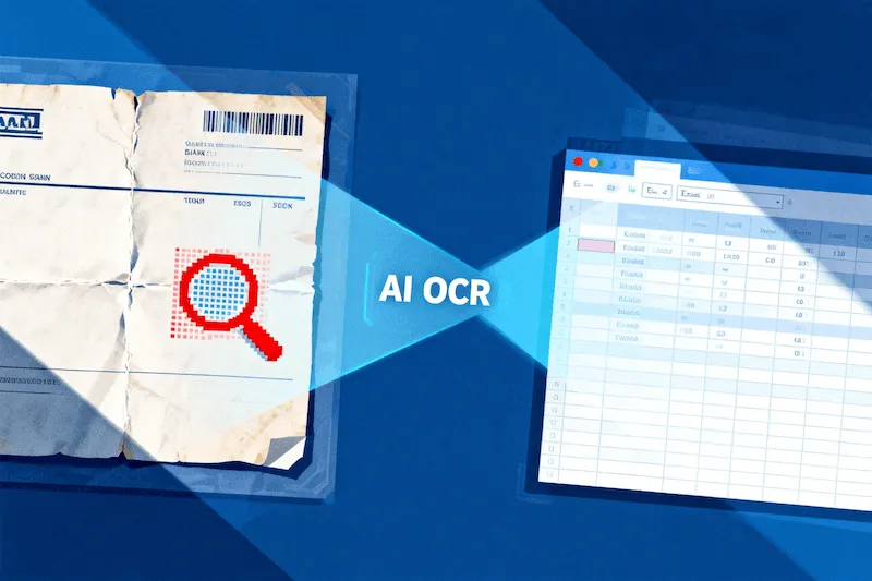 Converting a paper scan to digital excel data using OCR